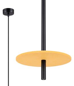 Sollux Lighting Závěsná lampa FELTRO 1 černá/žlutá