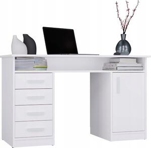 Obdélníkový psací stůl TopEshop 125 x 55 x 75 cm bílý