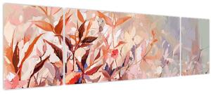 Obraz - Malba pastelový podzim (170x50 cm)