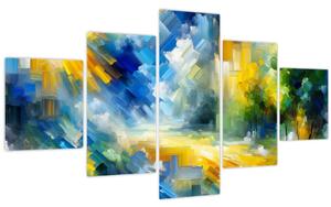Obraz - Abstraktní slunečný den (125x70 cm)