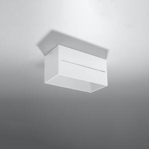 Bílé stropní svítidlo s kovovým stínidlem 10x20 cm Lorum – Nice Lamps