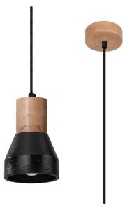 Černé závěsné svítidlo ø 12 cm Valentina – Nice Lamps