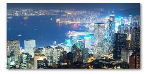 Foto obraz sklo tvrzené Noční Hongkong osh-97604985