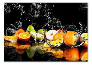 Foto obraz sklo tvrzené Ovoce a voda osh-97660096