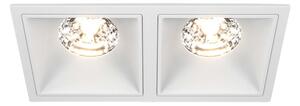 Maytoni downlight Alfa LED 15W 36° zápustné čtvercové svítidlo bílé Dvojitá3000KNe