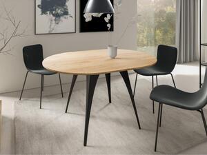 Rozkládací jídelní stůl Izzurto 100, Barva: černá / dub craft zlatý 5903211362361