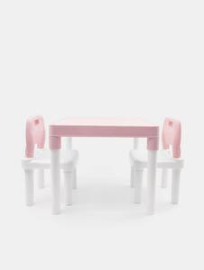 Sinsay - Stůl s židlemi - pastelová růžová