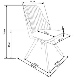 Jídelní židle SCK-206 bílá/černá