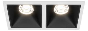 Maytoni downlight Alfa LED 10W 36° zápustné čtvercové svítidlo černé Dvojitá