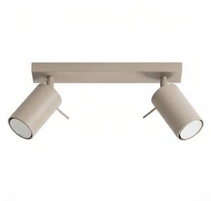 Sollux Lighting Stropní svítidlo RING 2 šedobéžové