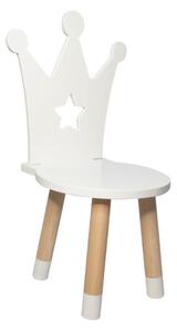 Dřevěný dětský stoleček ZÁMEK + židlička KORUNKA
