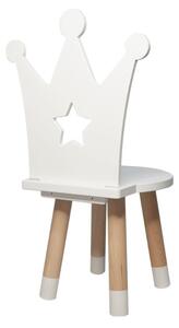 Dětský dřevěný stůl + židlička KORUNKA + jméno ZDARMA