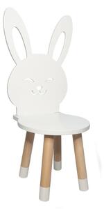 Dřevěná dětská židle s oušky KRÁLÍK + jméno ZDARMA