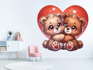 Zamilovaní medvídci arch 72 x 65 cm