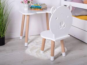 Dětská židlička MEDVĚD ze dřeva + jméno ZDARMA