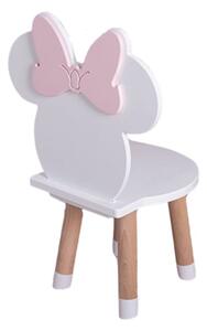 Dětská dřevěná židlička MINNIE + jméno ZDARMA