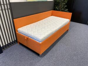 Čalouněná postel s úložným prostorem RYAN 90X200 s čely
