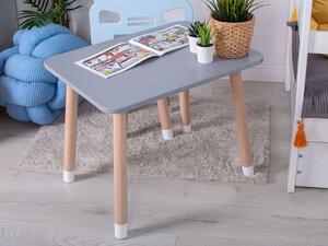 Dřevěný dětský stoleček + jméno ZDARMA - Bílá, 80x60 cm