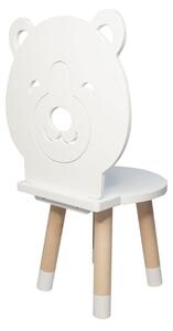 Dětská židlička MEDVĚD ze dřeva