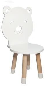 Dětská židlička MEDVĚD ze dřeva