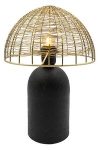 Stolní lampa v černo-zlaté barvě (výška 36 cm) – Antic Line
