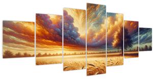 Obraz - Strom v poli (210x100 cm)