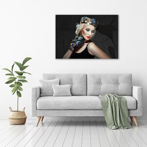 Foto-obraz canvas na rámu Žena v koruně oc-99627279