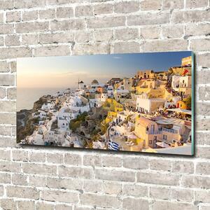 Foto obraz skleněný horizontální Santorini Řecko osh-99648927