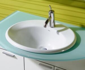 Roca Java umyvadlo 56x47.5 cm oválné zápustný bílá lesk A327863000