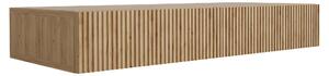 Zavěšený toaletní stolek, dubové lamino, MDF, rozměry 100 x 39,6 x 16 cm