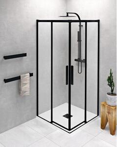 ALTIS LINE BLACK Rohový sprchový kout 900x900 mm, rohový vstup, čiré sklo