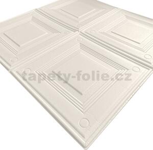 Samolepící pěnové 3D panely RS09-1, cena za kus, rozměr 70 x 69 cm, obklad kastlíkový krémový, IMPOL TRADE