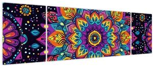 Obraz - Kaleidoskopická mandala (170x50 cm)