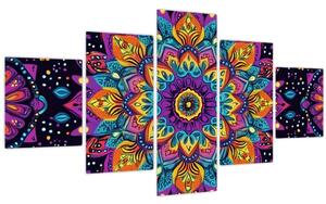 Obraz - Kaleidoskopická mandala (125x70 cm)