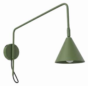 Sollux Lighting Nástěnné svítidlo NOX 1 olivově zelené s vypínačem