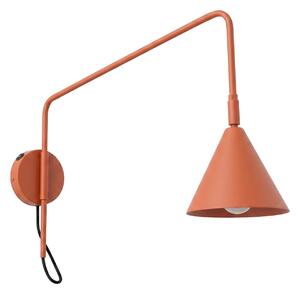 Sollux Lighting Nástěnné svítidlo NOX 1 okrově červené s vypínačem