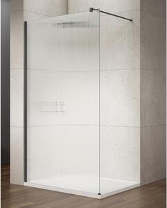 VARIO BLACK Sprchová zástěna, severské sklo, 900 mm