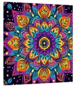 Obraz - Kaleidoskopická mandala (30x30 cm)