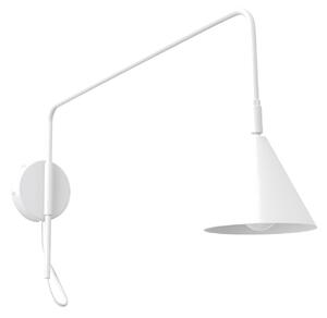 Sollux Lighting Nástěnné svítidlo NOX 1 bílé s vypínačem