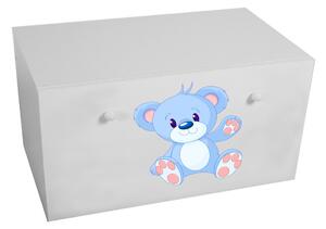 Úložný box INGA, 70,6x41,6x41,6, bílá/kočka