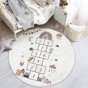 Krémový dětský koberec ø 120 cm Comfort – Mila Home