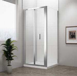 EASY LINE Obdélníkový sprchový kout 900x1000mm, skládací dveře, provedení L/R, čiré sklo