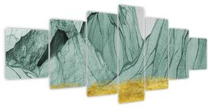 Obraz - Smaragdové hory N⁰1 (210x100 cm)