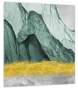 Obraz - Smaragdové hory N⁰2 (30x30 cm)