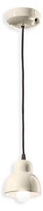 Ferroluce Závěsné svítidlo BERIMBAU, ∅ 11 cm, 1xE14 Barva: Krémová bílá