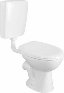 Kombinovaný klozet s nádržkou a splachovací soupravou 4,5/6 l, horizontální vývod, bílý