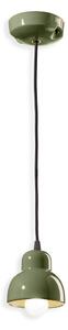 Ferroluce Závěsné svítidlo BERIMBAU, ∅ 11 cm, 1xE14 Barva: Zelená