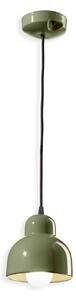 Ferroluce Závěsné svítidlo BERIMBAU, ∅ 15 cm, 1xE27 Barva: Zelená