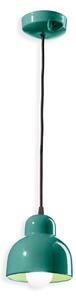 Ferroluce Závěsné svítidlo BERIMBAU, ∅ 15 cm, 1xE27 Barva: tyrkysová