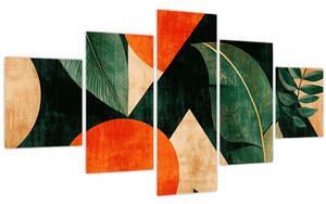 Obraz - Geometrické přírodní motivy II. (125x70 cm)